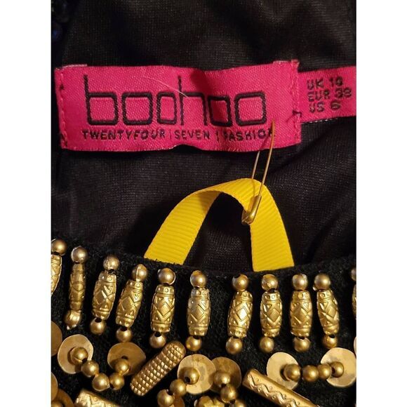 * * BOOHOO TWENTY Four Seven Fashion Bohemian beaded high low dress - Picture 9 of 10